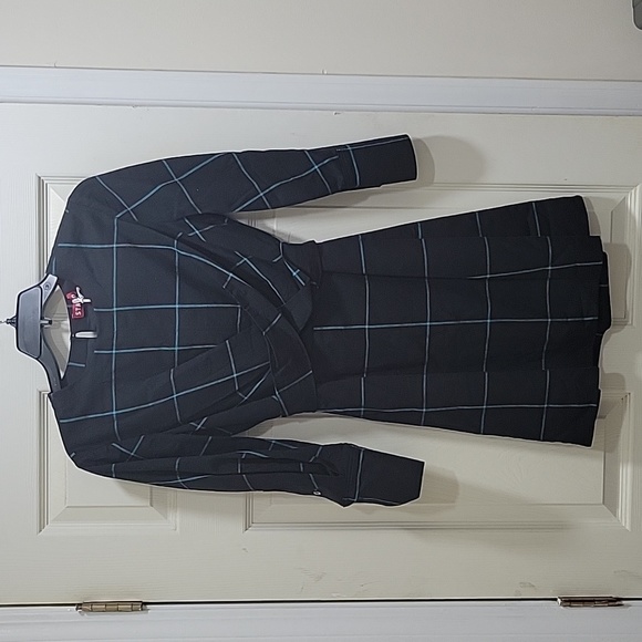 Staud Crosshill Check Cotton  Back Cutout Minidress - Picture 6 of 14